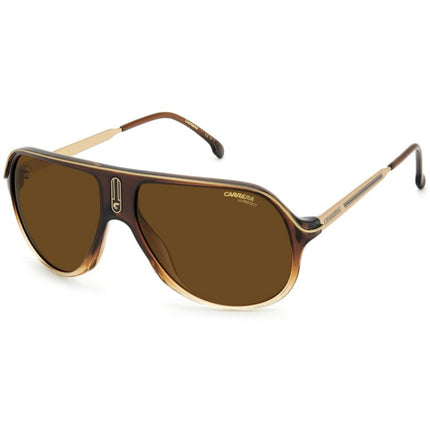 Carrera Unisex Sunglasses - Brown Gradient Plastic Frame Brown Lens | SAFARI65/N 00MY ,