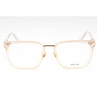 Police Men's Eyeglasses - Shiny Rose Gold Metal Square Full Rim Frame | VPLF09M 300Y ,