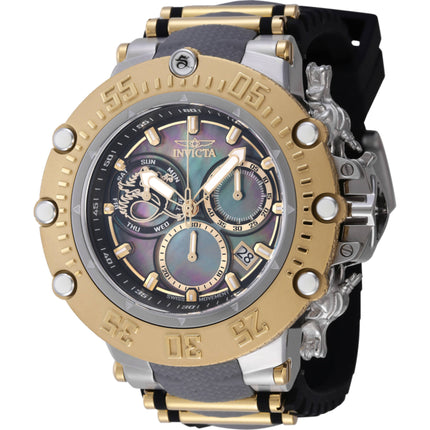 Invicta Men's Watch - Subaqua Chronograph Gold Tone and Black Mop Dial Strap | 46481 ,