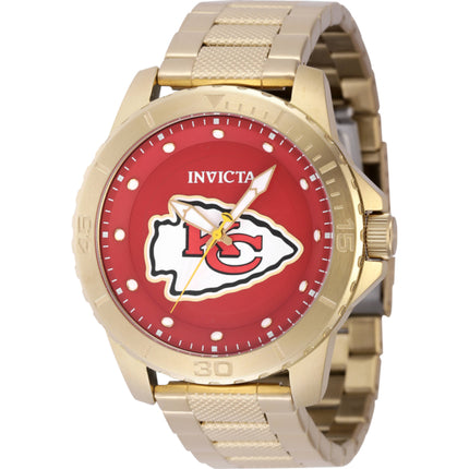 Invicta Men's Watch - NFL Kansas City Chiefs Quartz Yellow Gold Bracelet | 48097 ,