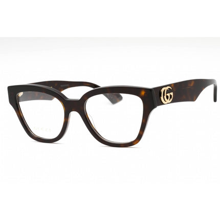 Gucci Women's Eyeglasses - Havana Plastic Cat Eye Shape Full Rim Frame | GG1424O 006 ,