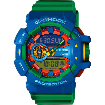 Casio Men's Watch - G-Shock Shock Resistant Green Strap Analog-Digital | GA400-2A ,