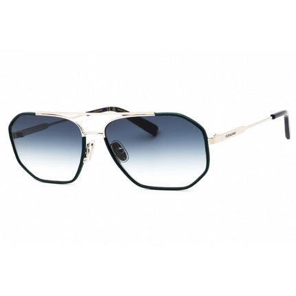 Salvatore Ferragamo Men's Sunglasses - Silver/Octane Blue Metal Frame | SF303SLN 046 ,
