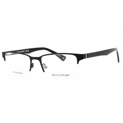 Banana Republic Men's Eyeglasses - Matte Black Metal Half Rim Frame | Anton 0003 00 ,