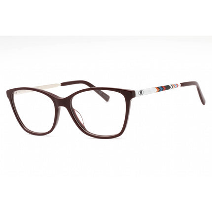 M Missoni Women's Eyeglasses - Burgundy Plastic Cat Eye Full Rim | MMI 0032 0LHF 00 ,