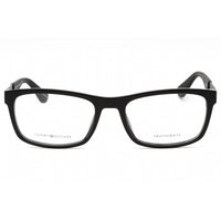 Tommy Hilfiger Men's Eyeglasses - Black Plastic Rectangular Frame | Th 1522 0807 00 ,