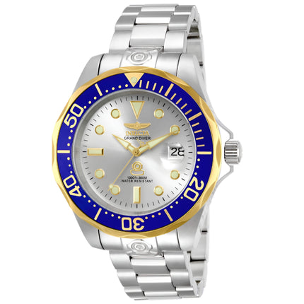 Invicta 13789 Men's Pro Diver Blue Rose Gold Bezel Silver Dial Automatic Dive Watch ,
