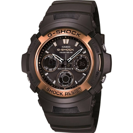Casio Men's Watch - G-Shock Tough Solar Powered Black Dial Resin Strap | AWG100R-1A ,