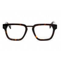 Philipp Plein Men's Eyeglasses - Shiny Dark Havana Rectangular Frame | VPP055W 0722 ,