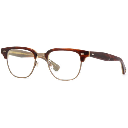 Garrett Leight Unisex Eyeglasses - Whiskey Tortoise-Antique Gold | ELKGROVE WHT-ATG ,