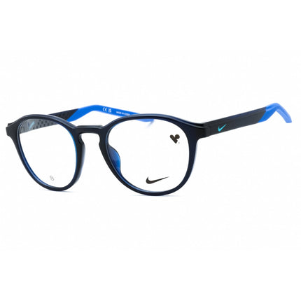 Nike Men's Eyeglasses - Midnight Navy Injected Propionate Round Frame | NIKE 7274 410 ,