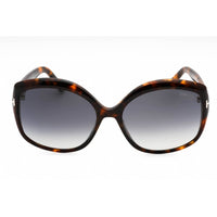 Tom Ford Women's Sunglasses - Shiny Havana Oversized Plastic Frame | FT0919 55D ,