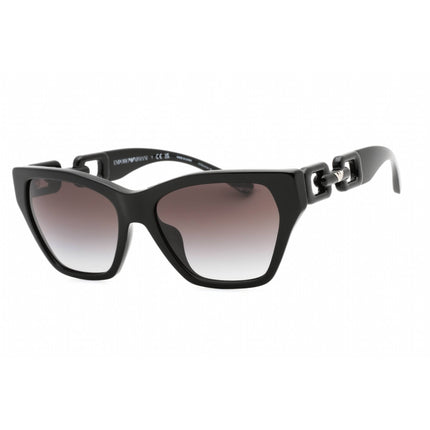 Emporio Armani Women's Sunglasses - Shiny Black Cat Eye Shape Frame | 0EA4203U 50178G ,