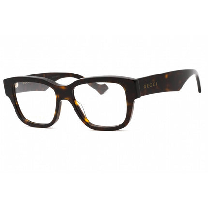 Gucci Men's Eyeglasses - Tortoise Acetate Full Rim Square Shape Frame | GG1428O 002 ,