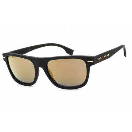 Hugo Boss Men's Sunglasses - Gold Black Plastic Rectangular Frame | BOSS 1322/S 00NZ ,
