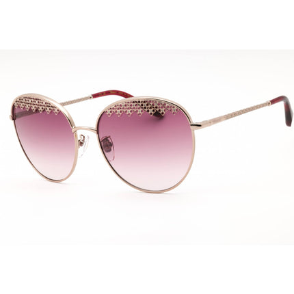 Chopard Women's Sunglasses - Shiny Red Gold Metal Cat Eye Full Rim Frame | SCHF75S A39 ,
