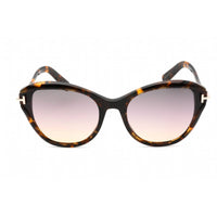 Tom Ford Women's Sunglasses - Colored Havana Plastic Cat Eye Shape Frame | FT0850 55B ,