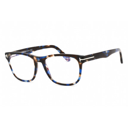 Tom Ford Unisex Eyeglasses - Shiny Blue Havana Plastic Full Rim Frame | FT5662-B 055 ,