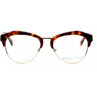 Kendall + Kylie Women's Eyeglasses - Dark Tortoise Geometric Frame | KKO108 OLIVIA 215 ,