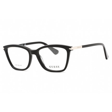 Guess Women's Eyeglasses - Shiny Black Plastic Cat Eye Full Rim Frame | GU2880 001 ,