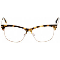 Tom Ford Women's Eyeglasses - Tortoise/Rose Gold Plastic Square Frame | FT5546-B 056 ,