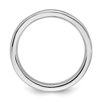 Sterling Silver Stackable Expressions Rhodium Ring | QSK263 ,