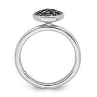 Sterling Silver Stackable Expressions Marcasite Ring | QSK817 ,