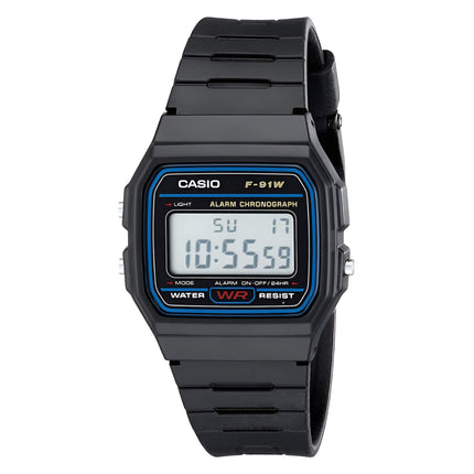 Casio Men's Classic Chrono Resin Strap Digital Watch | F91W-1 ,