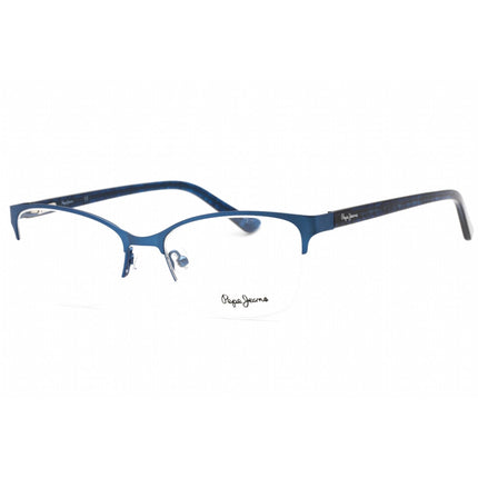 Pepe Jeans Women's Eyeglasses - Blue Metal Cat Eye Frame Clear Demo Lens | PJ1388 C2 ,