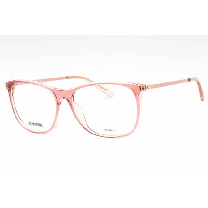 Moschino Love Women's Eyeglasses - Pink Nude Oval Full Rim Frame | MOL589 0C9N 00 ,