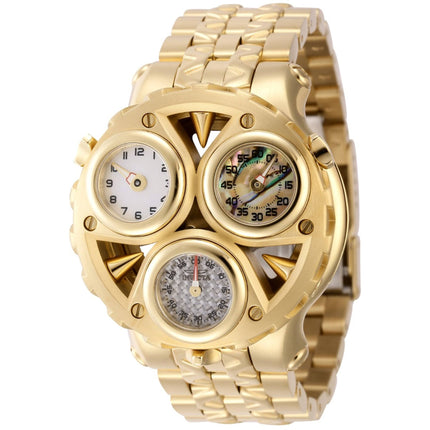 Invicta Men's Watch - Cerberus Quartz Tri Time Yellow Gold Bracelet | 44595 ,