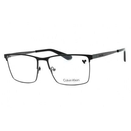 Calvin Klein Men's Eyeglasses - Matte Black Metal Rectangular Full Rim | CK22102 002 ,