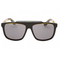 Gucci Men's Sunglasses - Black Acetate Square Full Rim Frame Grey Lens| GG1039S 001 ,