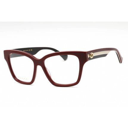 Gucci Women's Eyeglasses - Burgundy Plastic Cat Eye Full Rim Frame | GG1302O 005 ,