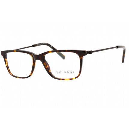 Bvlgari Men's Eyeglasses - Dark Havana Plastic Full Rim Rectangular | 0BV3053 504 ,