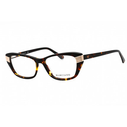 Guess By Marciano Women's Eyeglasses - Dark Havana Acetate Cat Eye Frame | GM0385 052 ,