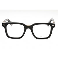 Police Men's Eyeglasses - Shiny Black Plastic Square Full Rim Frame | VPLG80 0700 ,