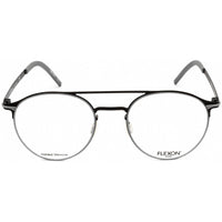 Flexon Men's Eyeglasses - Black Metal Round Full Rim Frame | FLEXON B2003 001 ,