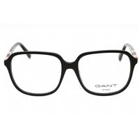 GANT Women's Eyeglasses - Shiny Black Plastic Square Full Rim Frame | GA4155 001 ,