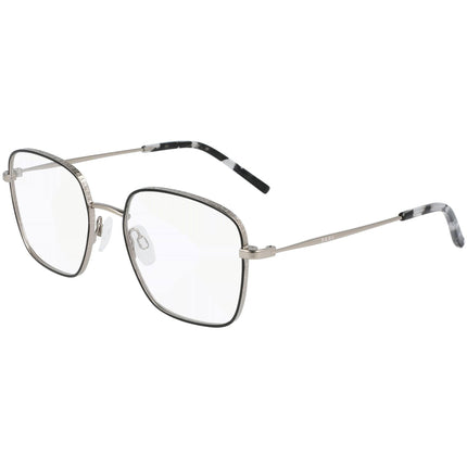 DKNY Women's Eyeglasses - Gunmetal Grey Square Metal Frame Demo Lens | DK1024 001 ,