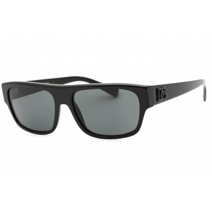 Dolce & Gabbana Men's Sunglasses - Black Plastic Rectangular Frame | 0Dg4455 501/87 ,