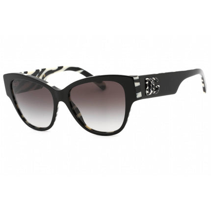 Dolce & Gabbana Women's Sunglasses - Black On Zebra Print Cat Eye | 0DG4449 3372/P ,