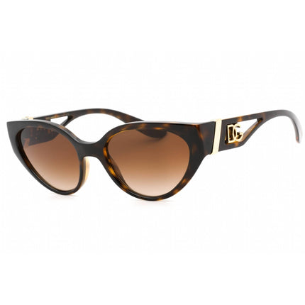 Dolce & Gabbana Women's Sunglasses - Havana Plastic Cat Eye Frame | 0DG6146 502/13 ,