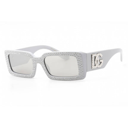Dolce & Gabbana Women's Sunglasses - Light Grey Rectangular Frame | 0DG4447B 34186G ,