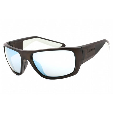 Dragon Men's Sunglasses - Matte Grey Plastic Rectangular Frame | DR FLARE LL ION 026 ,