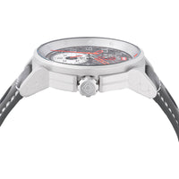 Invicta Men's Watch - Invicta Racing Quartz Silver Case Grey Leather Strap | 47535 ,