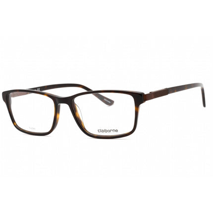 Liz Claiborne Men's Eyeglasses - Havana Plastic Rectangular Shape Frame | CB 319 086 ,