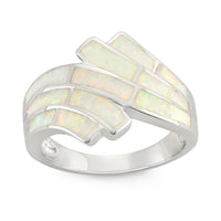 Opalata Women's Sterling Silver White Opal Ring - W-9959 ,
