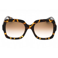 Gucci Women's Sunglasses - Havana Injected Propionate Square Shape Frame | GG1337S 003 ,