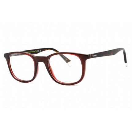 Polaroid Core Men's Eyeglasses - Red Plastic Rectangular Frame | PLD D424 0C9A 00 ,